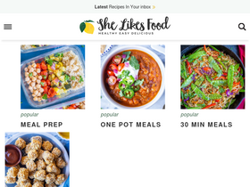 'shelikesfood.com' screenshot