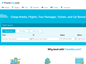 'traveligo.com' screenshot