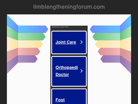 'limblengtheningforum.com' screenshot