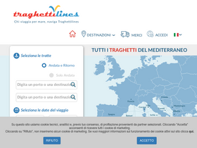'traghettilines.it' screenshot