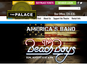 'thepalacetheatre.org' screenshot