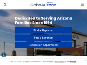'orthoarizona.org' screenshot