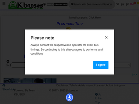 'kbuses.in' screenshot