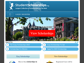 'studentscholarships.org' screenshot