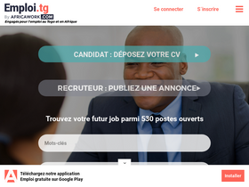 'emploi.tg' screenshot