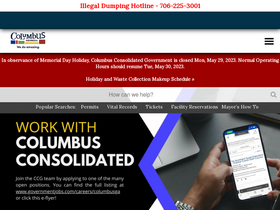 'columbusga.gov' screenshot