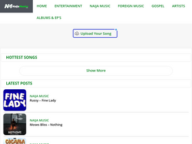 'naijamusics.com' screenshot