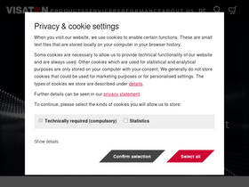 'visaton.de' screenshot