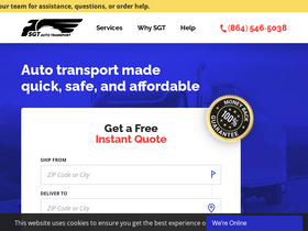 'sgtautotransport.com' screenshot