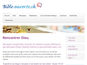 'bible-ouverte.ch' screenshot