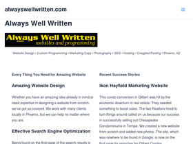 alwayswellwritten.com