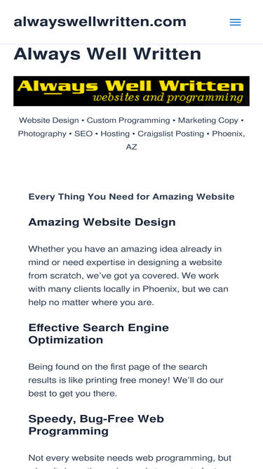 alwayswellwritten.com