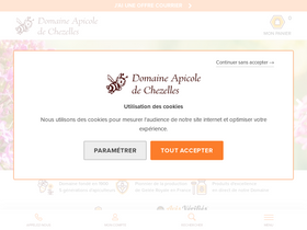 'domaine-chezelles.com' screenshot