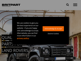'britpart.com' screenshot