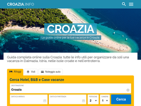 'croazia.info' screenshot