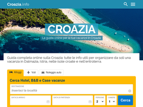 'croazia.info' screenshot