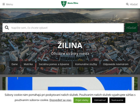 'zilina.sk' screenshot