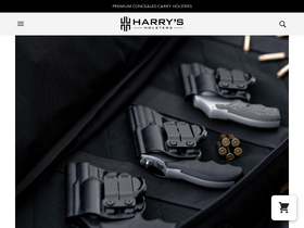 'harrysholsters.com' screenshot