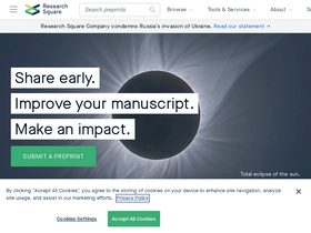 'researchsquare.com' screenshot
