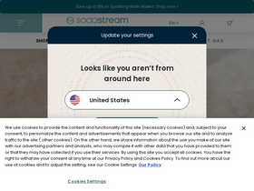 'sodastream.ca' screenshot