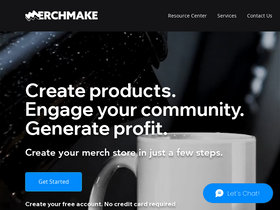 'merchmake.com' screenshot
