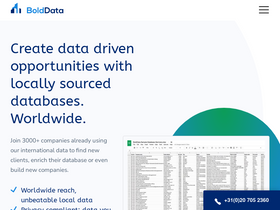 'bolddata.nl' screenshot