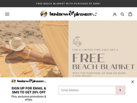 'businessandpleasureco.com' screenshot