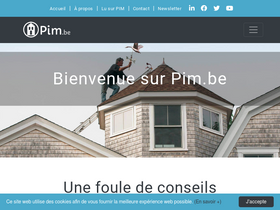 'pim.be' screenshot
