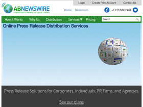 'abnewswire.com' screenshot