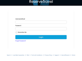 'reservetravel.com' screenshot