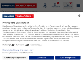 'vhs-hamburg.de' screenshot