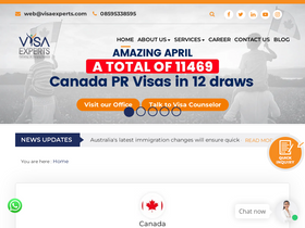 'visaexperts.com' screenshot