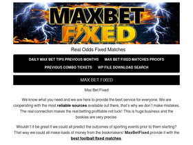 maxbetfixed.com
