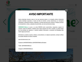 'heinekenmexico.com' screenshot