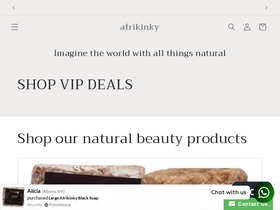 afrikinky.com homepage screenshot
