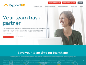 'exponenthr.com' screenshot