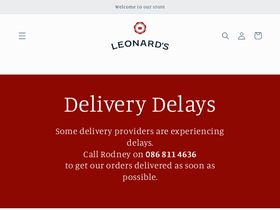 leonards.wine homepage screenshot