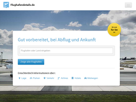 'flughafendetails.de' screenshot