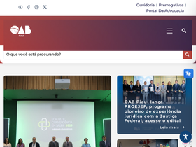 'oabpi.org.br' screenshot