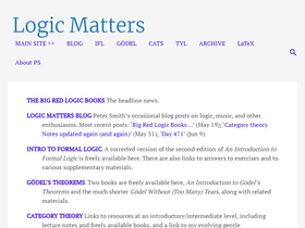 'logicmatters.net' screenshot