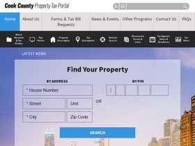 'cookcountypropertyinfo.com' screenshot