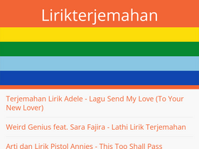 'lirikterjemahan.com' screenshot