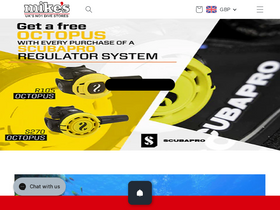 'mikesdivestore.com' screenshot