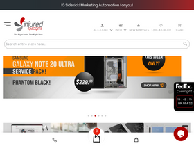 'injuredgadgets.com' screenshot