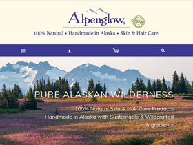 alpenglowskincare.com homepage screenshot