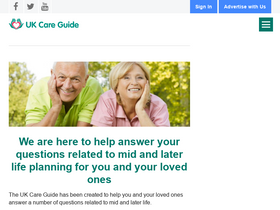 'ukcareguide.co.uk' screenshot
