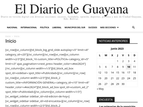 'eldiariodeguayana.com.ve' screenshot