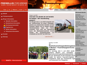'feuerwehr-krems.at' screenshot