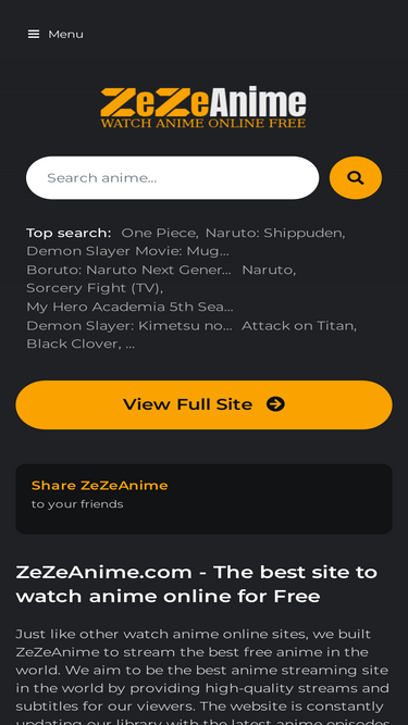 ZeZeAnime, Watch Anime Online