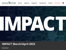 'mackinac.org' screenshot